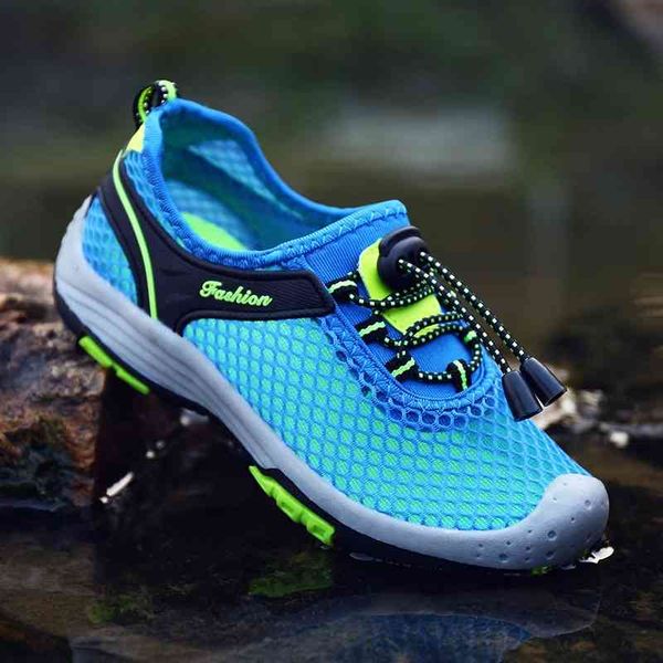

new sports summer hollow mesh girls' outdoor casual children's shoes, Black