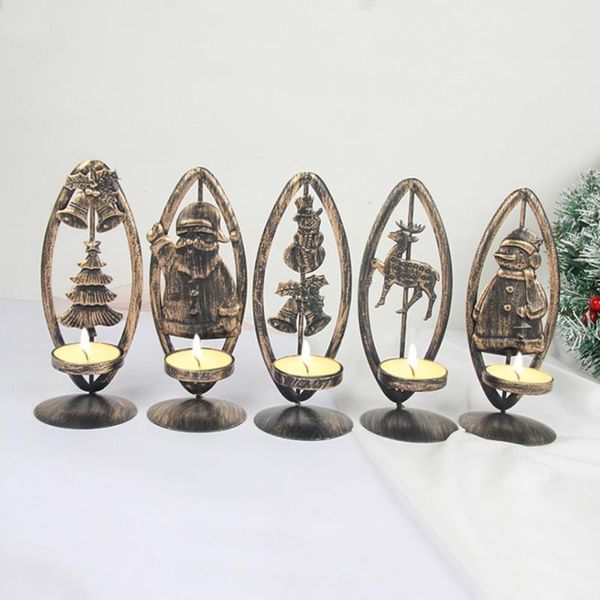 

candle holders retro metal holder christmas decoration stand home desktop