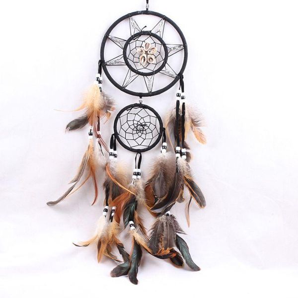 

dream catcher with feathers handmake wall hanging decoration ornament gift 2021 decorative objects & figurines
