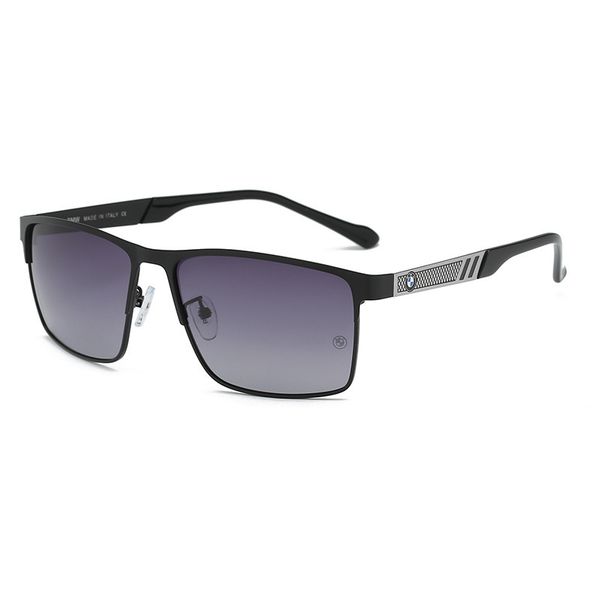 

designer 4s shop gift car bmw same polarizing glasses sunglasses men's square frame sunglasses 609, White;black
