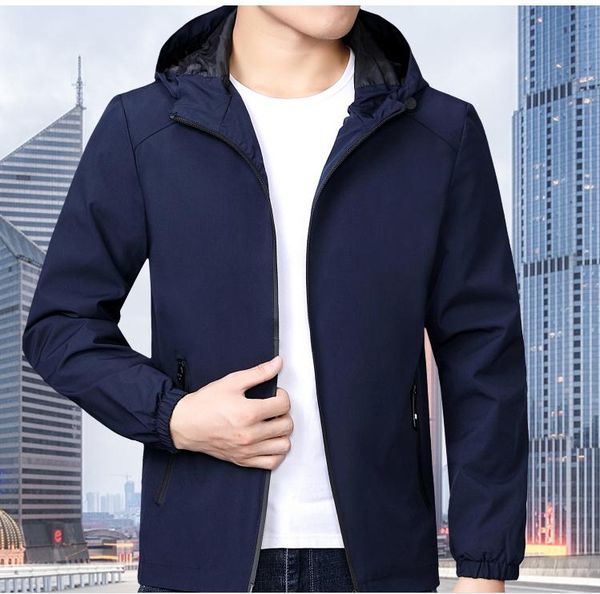 

2021 spring and autumn fashion long sleeve men's jacket coat@14, Black;brown