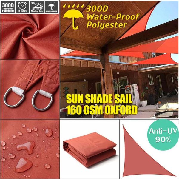 

shade waterproof sail anti-uv sunshade net outdoor garden sunscreen sunblock cloth plant greenhouse cover car xl