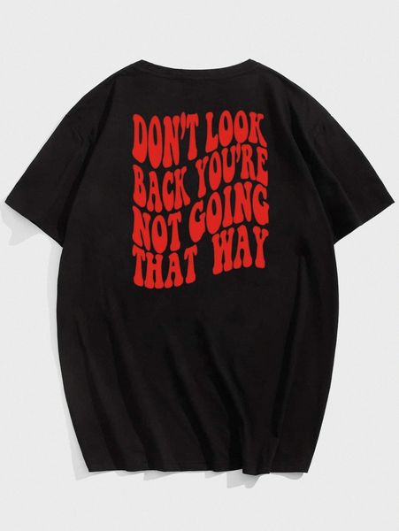 

romwe guys slogan graphic tee 417z#, White;black