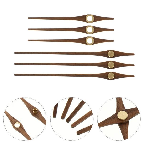 

wall clocks 5 sets wooden diy clock pointer plate replacement movement part hand