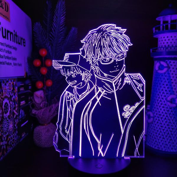 

night lights ace of diamond anime 3d lamp acrylic led light colorful action figure nightlight kids bedroom decor manga gifts