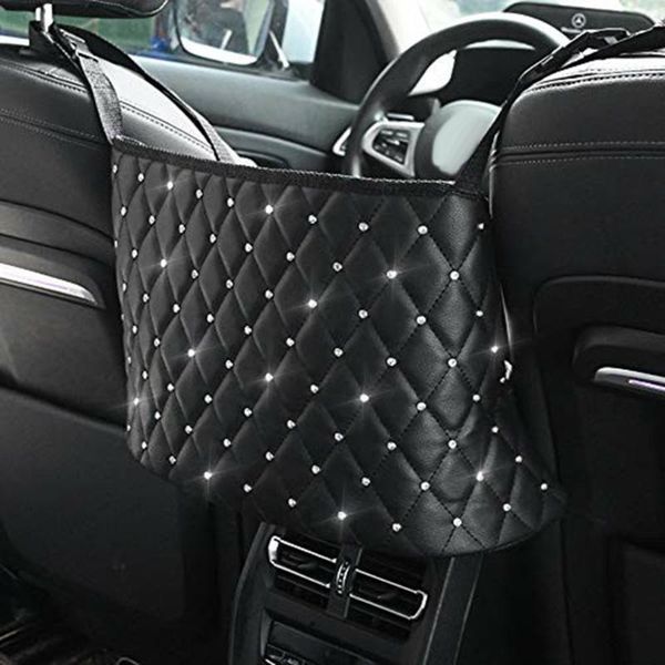 

car organizer seat storage net pocket bag middle and rear hanging practical back
