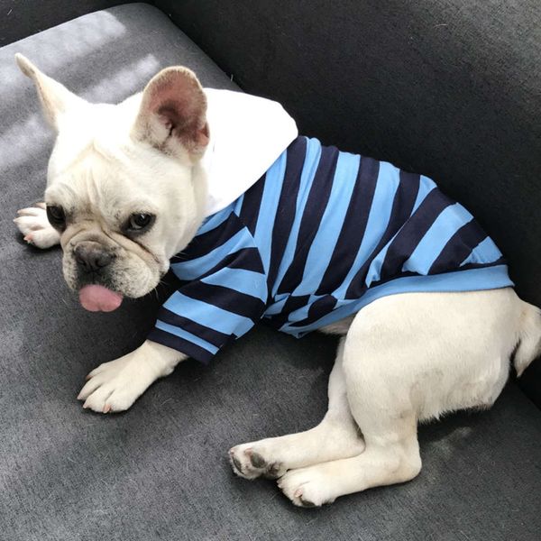 

the dog clothes summer odell dog pet hooded striped sweater faniu kitten chenery cat clothing