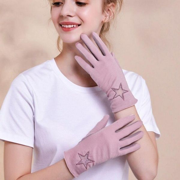 

five fingers gloves summer women anti uv driving short female fashion silk lace of thin touch screen lady, Blue;gray