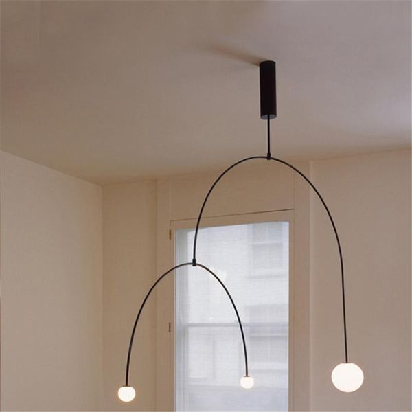 

pendant lamps modern u-tube lights indoor decor hanging lighting fixtures nordic industrial lamp restaurant led luminaires
