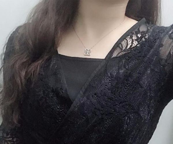 

pendant necklaces titanium steel rose gold color women ,wholesales price, Silver