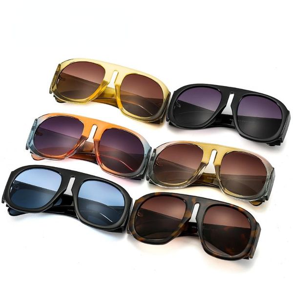 

sunglasses y2k women 2021 quality oversized uv400 shades goggle eyewear casual street style gafas de sol, White;black