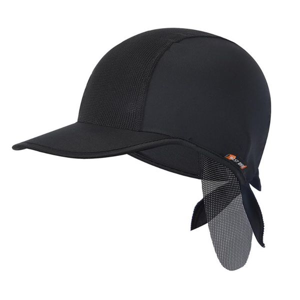

cycling caps & masks summer sun-shade cap peaked for outdoor riding fishing (black)