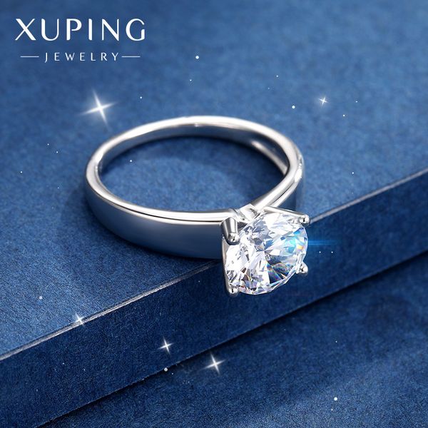 

xuping jewelry simple wedding ring in japan and south korea, Silver