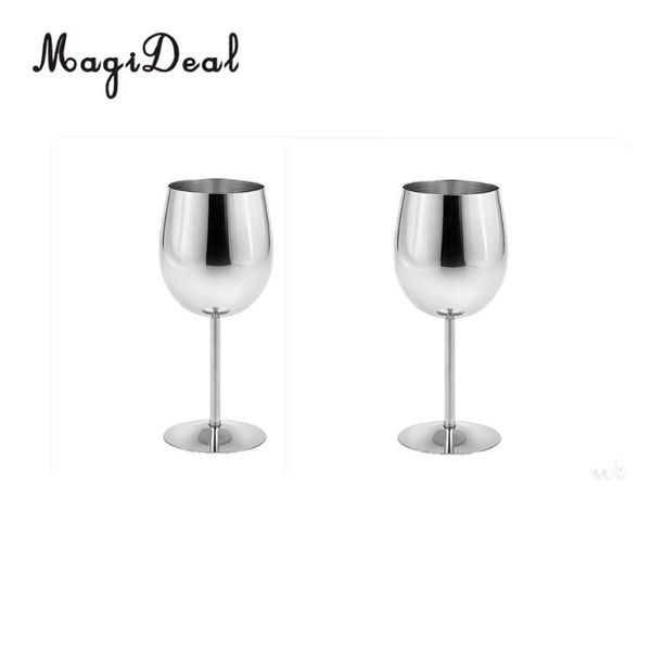 

pieces stainless steel red wine glass champagne goblet cup drinking mug mugs