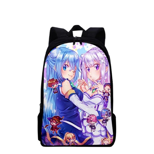 

backpack a blessing to this wonderful world boys girls schoolbag primary middle school students oxford waterproof lapbags