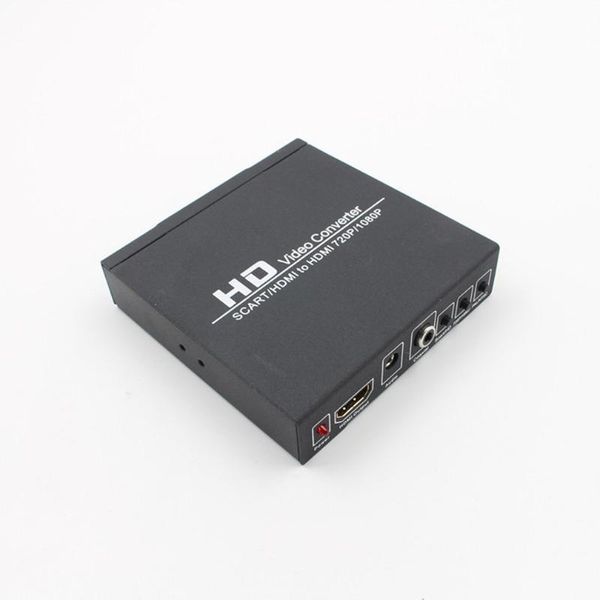 

audio cables & connectors scart+ to converter video signal adapter support hd 1080p/720p for smart tv pc lapprojector