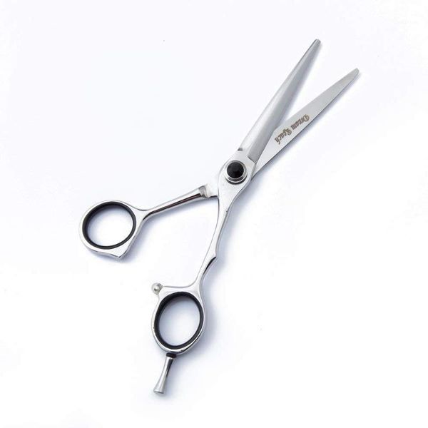 

5.5 inch barber shears professional, japanese 440c steel hair cutting scissor salon razor edge, hairdressing straight blade1