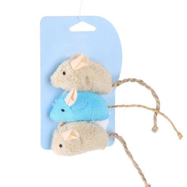 

cat toys 3pcs/set plush cute rat toy simulation mouse pet supplies interactive chewing funny