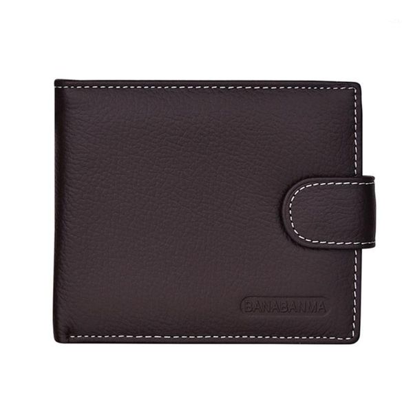 

wallets 2021 men fashion short bifold business leather wallet money card holder bag purse high grade portefeuilles a81, Red;black