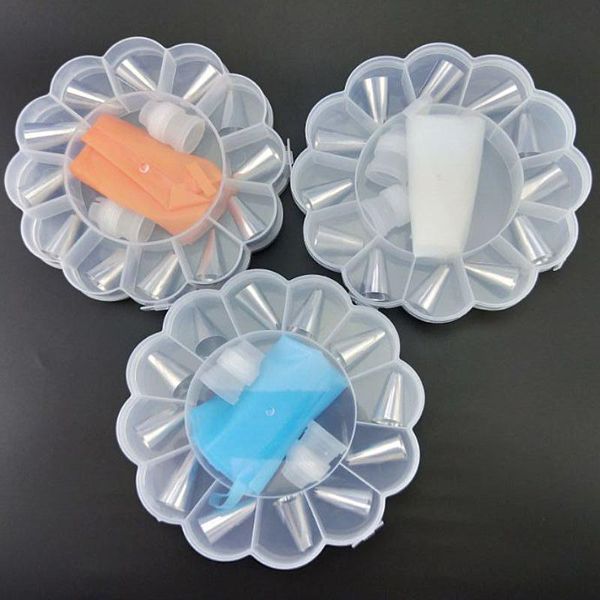 

12pcs/set baking tool set diy cream cake decoration nozzle scrapers pastry bag icing piping converter kitchen & tools
