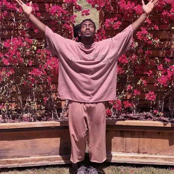 

men's t-shirts european and american kanyemeichao retro letter hip hop loose round neck t-shirt for men women o5gf, White;black