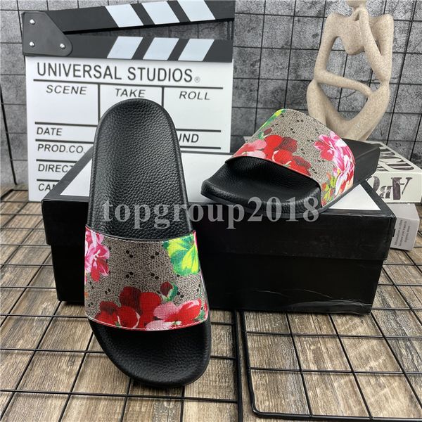 

fashion mens womens scuffs summer sandals slipper beach slide nice looking slippers ladies comfort home office shoes print rubber flowers be, Black