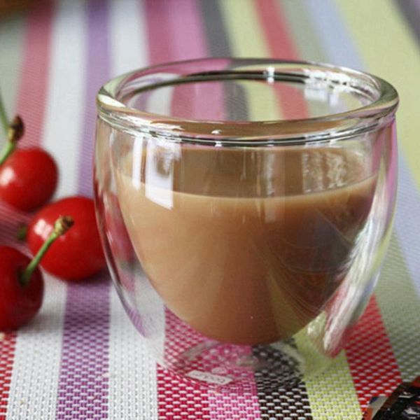 

heat resistant double wall glass coffee tea cups and mugs travel with the handle drinking s glasses wine