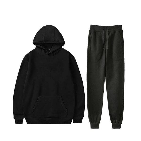 

men's hoodies & sweatshirts solid men sweatshirt hoodie streetwear hip hop couple sportswear fleece cotton tracksuit pullover 2021 hood, Black