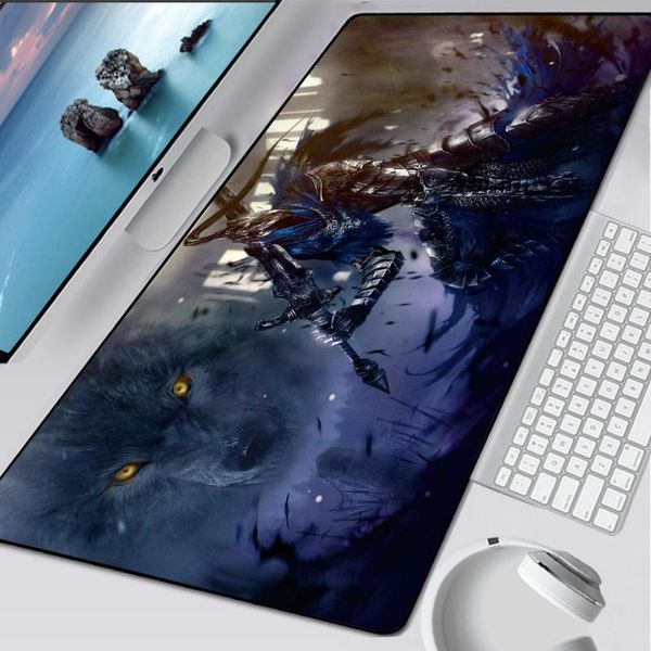 

mouse pads & wrist rests large size pad xxl gaming gamer keyboard mousepad rubber lock edge lapmat computer mause office desk play mats