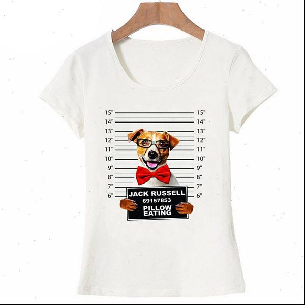 

womens t shirt jack russell rottweiler beagle dog print women summer fashion harajuku short sleeve cartoon tees female, White