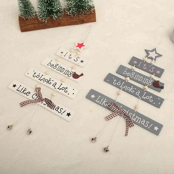 

christmas new decorative items tree pendant color english pendant creative