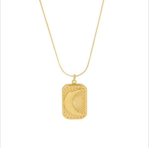 

pendant necklaces women star river moon shape necklace jewelry 2 colors, Silver