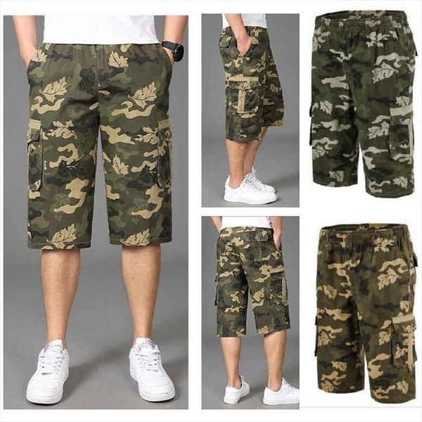 

summer camouflage tooling military cropped women pants cargo xl 6xl, Black
