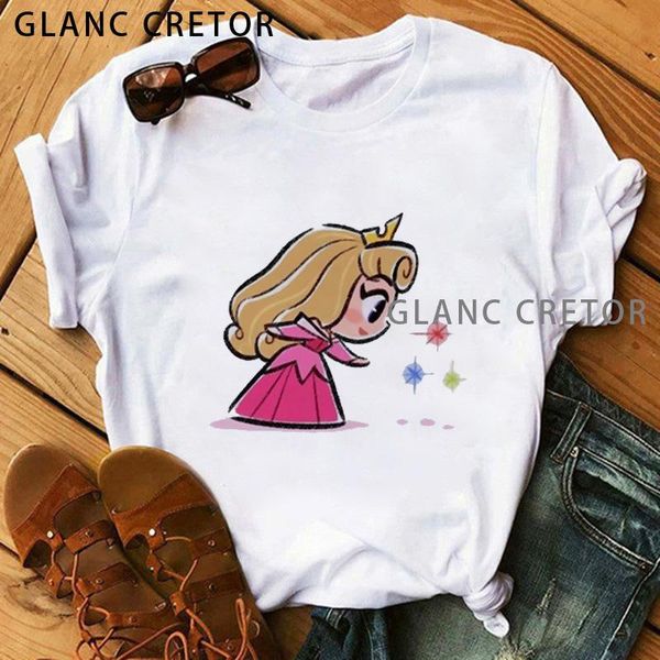 

women's t-shirt sale kawaii cute japanese princess printed cartoon t-shirts with short sleeves harajuku tee, White