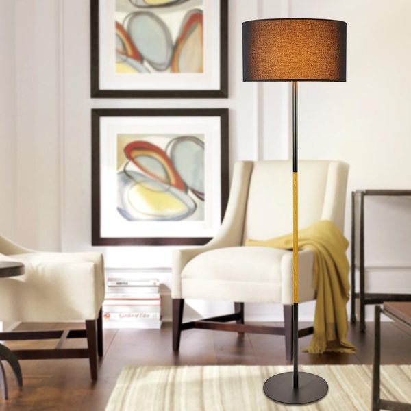 

floor lamps nordic creative wooden e27 fabric stand living room bedside