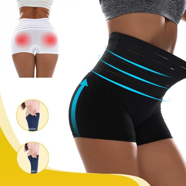 

women's shapers womail body shaper slimming sheath belly pants cotton shaping underwear safety trousers bulifter, Black;white