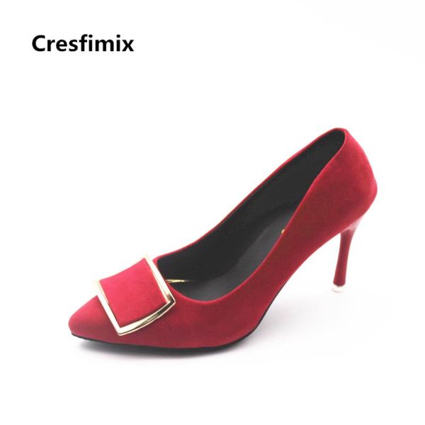 

dress shoes cresfimix women casual heel lady fashion pu leather pumps female leisure comfortable, Black