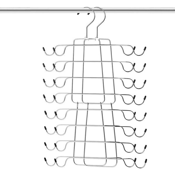 

laundry bags tank hanger metal folding space saving closet organizer for , cami, bras, bathing suits, belts, ties(2 pack