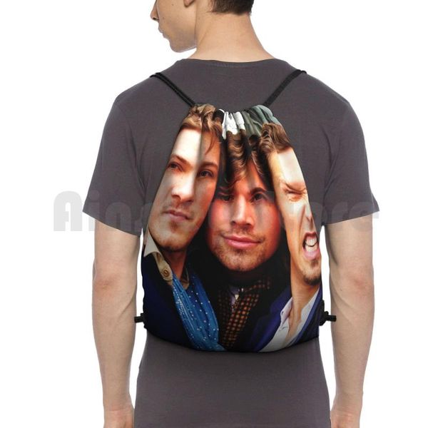 

hanson backpack drawstring bags gym bag waterproof band music 90s nineties mmmbop stars musician