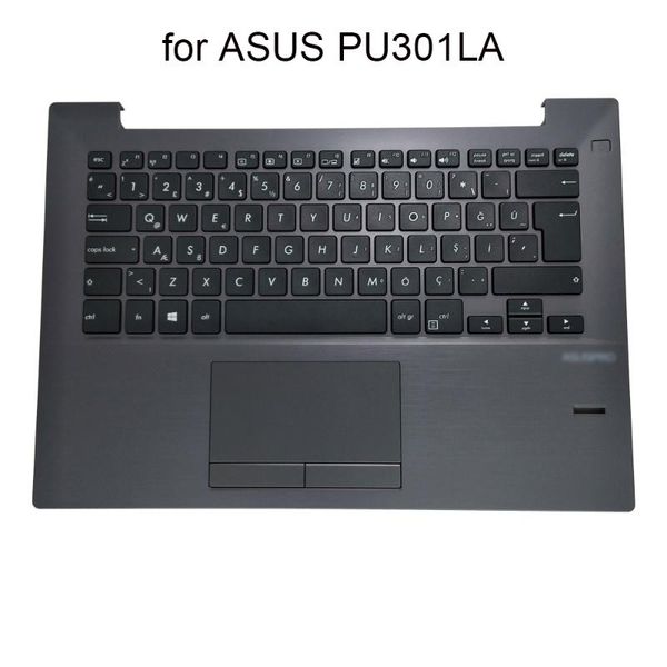 

lapreplacement keyboards turkish touchpad keyboard for asus pro essential pu301la pu301l pu301 tr turkey palmrest cover 13nb03c1ap0101