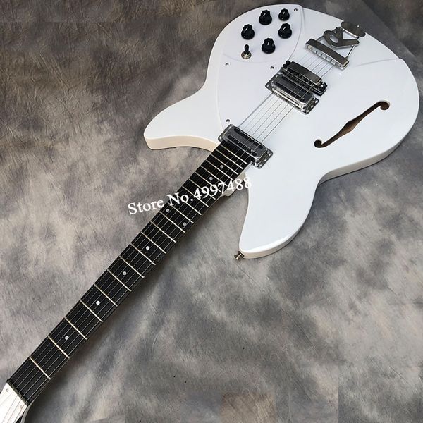 2021 Yeni Varış Beyaz Akustik 6-String Elektro Gitar, Net Sesli