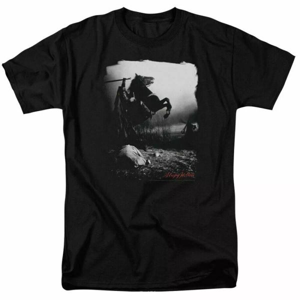 

Sleepy Hallow Foggy Night T Shirt Mens Licensed Movie Headless Horseman Black, White;black