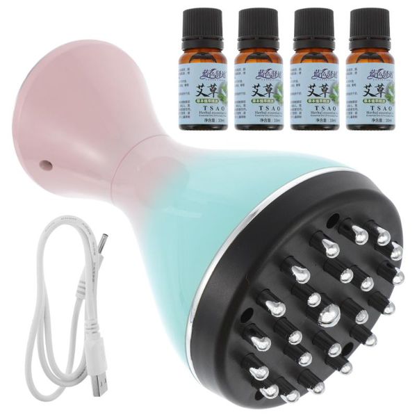 

electric massagers 1 set of neck massager portable scalp shoulder (sky-blue)