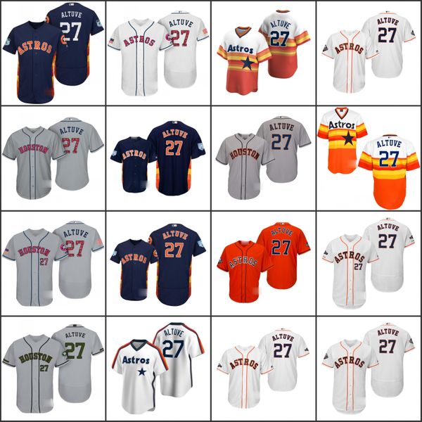 

houston astros men 27 jose altuve women youthjersey, Black;red