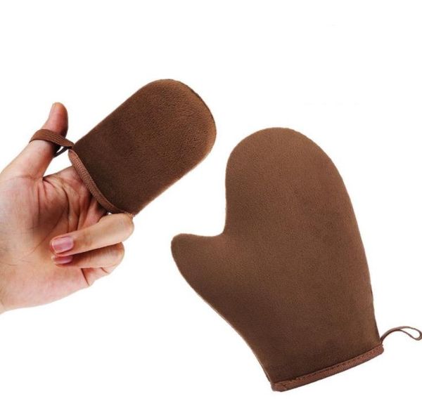 Bath Sponges Tanning Mitt com o polegar para auto-bronzeadores Aplicador de Tan Mitt-for Spray Luvas Especiais Sn2645