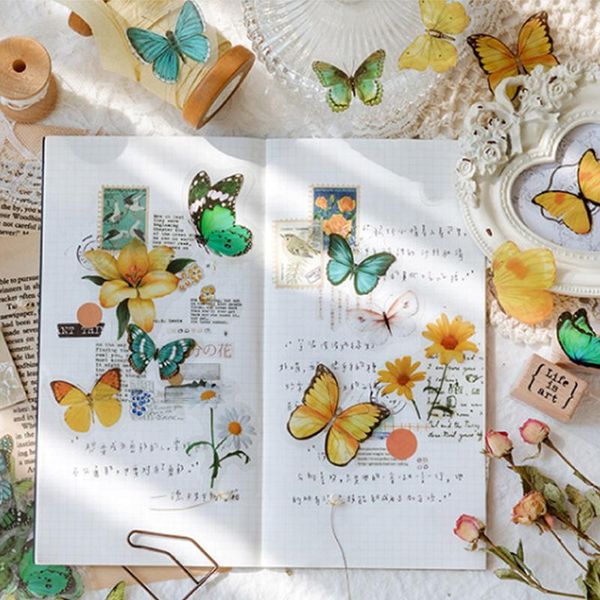 

gift wrap 40pcs 8styles colorful butterflies stickers kawaii diy pet stationery collection diary scrapbooking label decoration