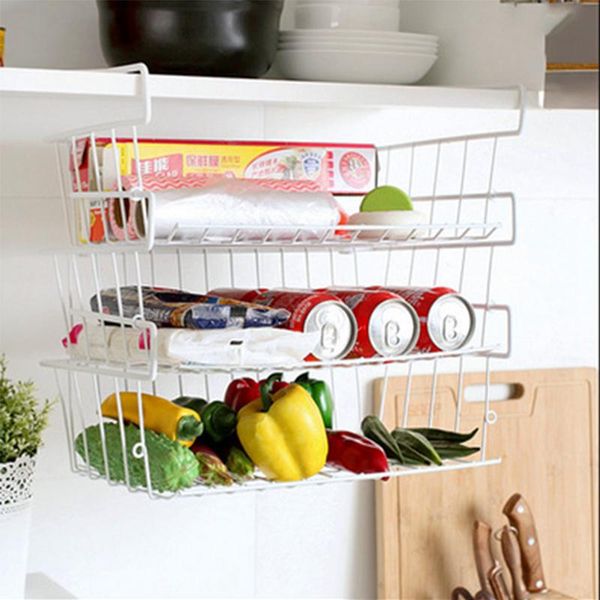 

storage baskets home organizer shelf space saving decoration foldable for kitchen convenience desk organization accessories