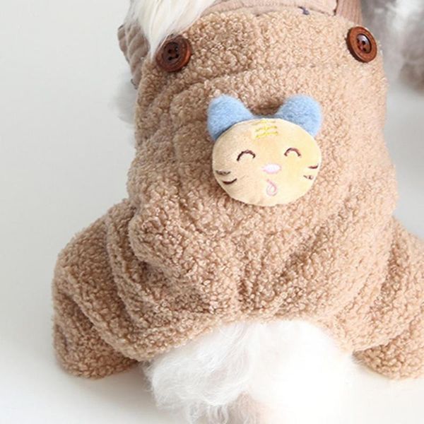 

dog apparel good puppy costume skin-friendly fabric pet clothes winter outfit rompers coat