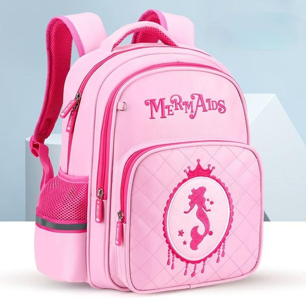 

princess orthopedic backpack waterproof children school bags girls kids primary schoolbag mochila infantil