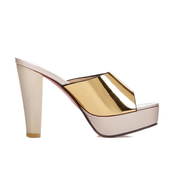 

sandals fanyuan summer slipper size 32-45 fashion shoes woman platform super high heels women prom wedding csq3, Black